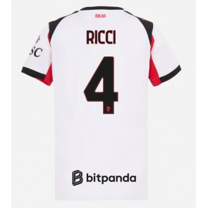 AC Milan Samuele Ricci #4 Replika Bortatröja Damer 2025-26 Kortärmad